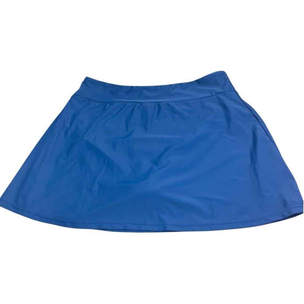 Blue Ruched Tummy Control Swim Dress Set - Picture 11 of 15